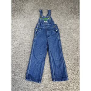 Liberty Overalls Youth 5 Blue Denim Bib Adjustable Straps Pockets Workwear